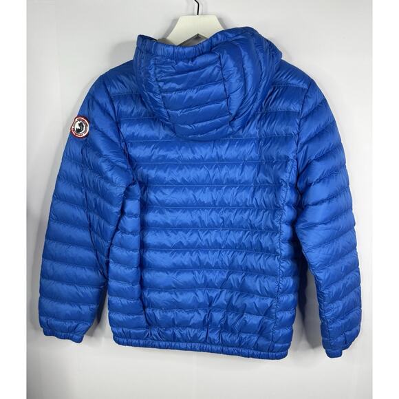 Rokka & Rolla Youth 2XL 14 16 Packable Blue Down Hooded Puffer Jacket Unisex - Picture 3 of 11